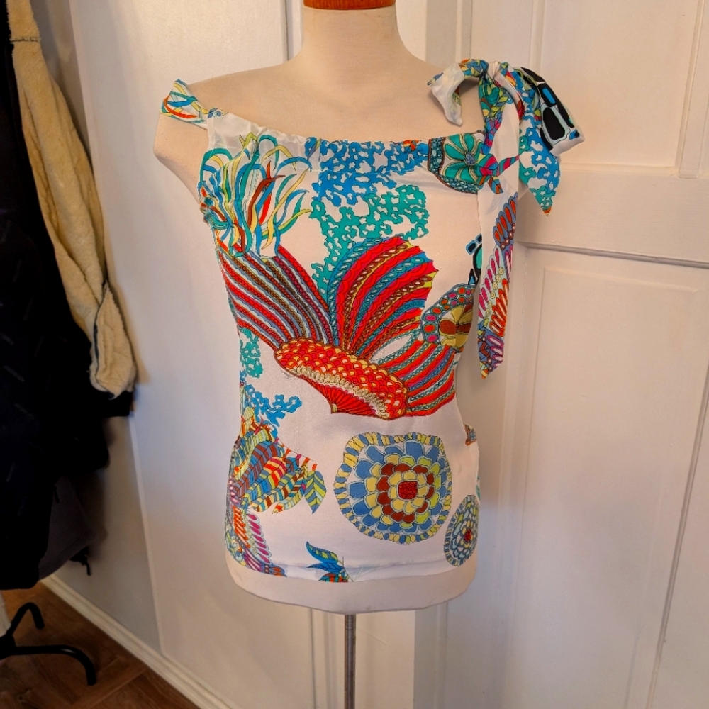 Banana Republic Silk Trina Turk collection size small